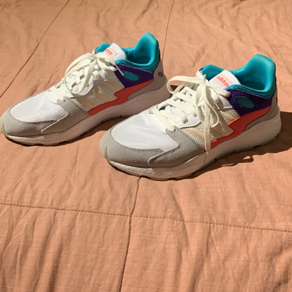 Colorful Adidas Cloudfoam Tennis Shoes